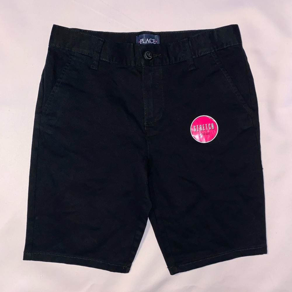 Children's Place Black Bermuda Shorts, 8
